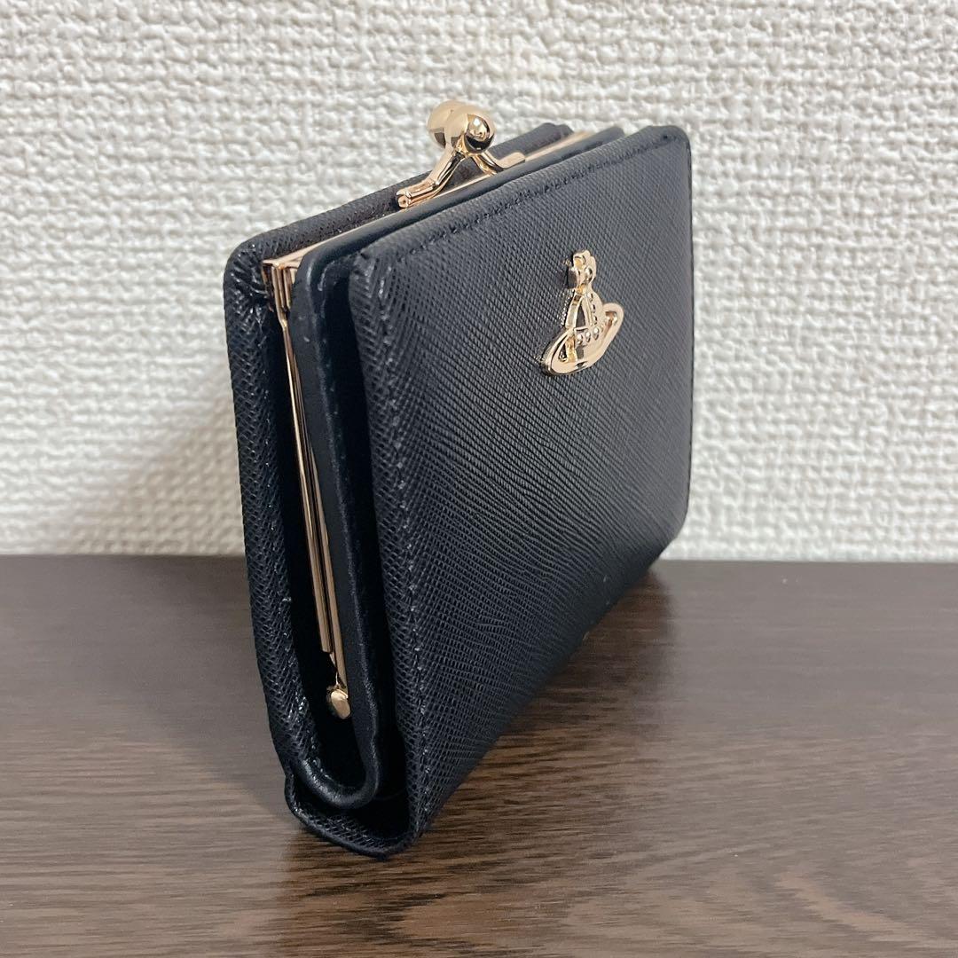 VivienneWestwood ミニ財布　ブラック　二つ折り財布　がま口