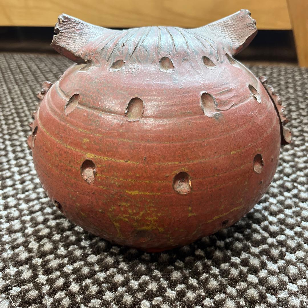【旭川窯】太鼓判の逸品！ 縁起の良いふくろうの置物