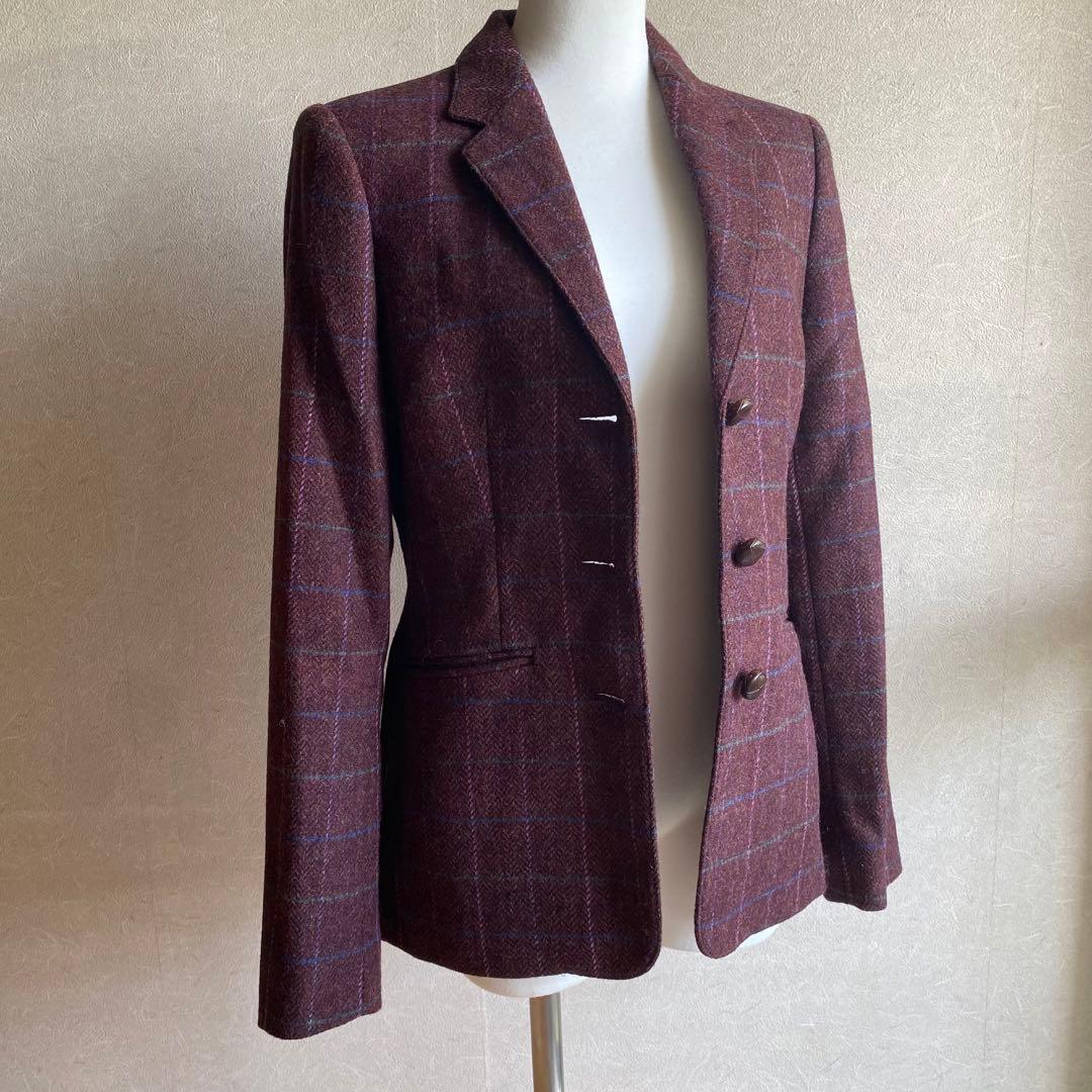 美品【ブルックスブラザーズ】メタルプレートタグ　テーラードジャケット　3釦