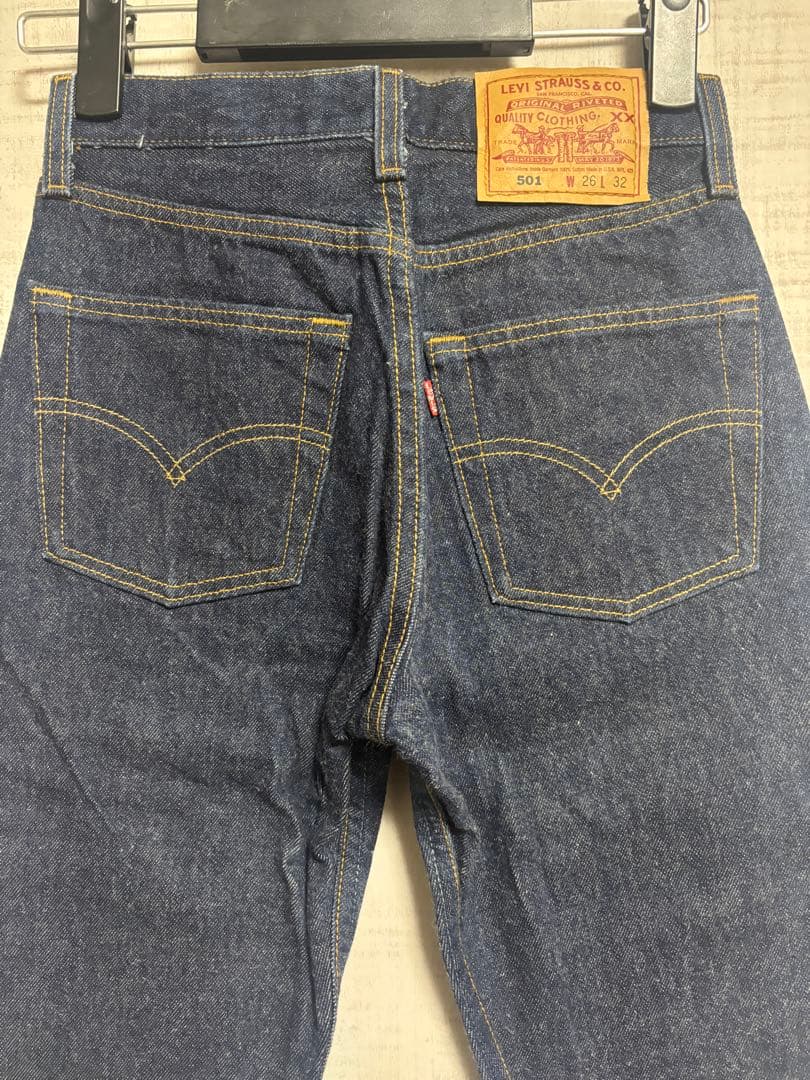 90s usa製 levis 501 ジーンズ　濃紺　w26 no35