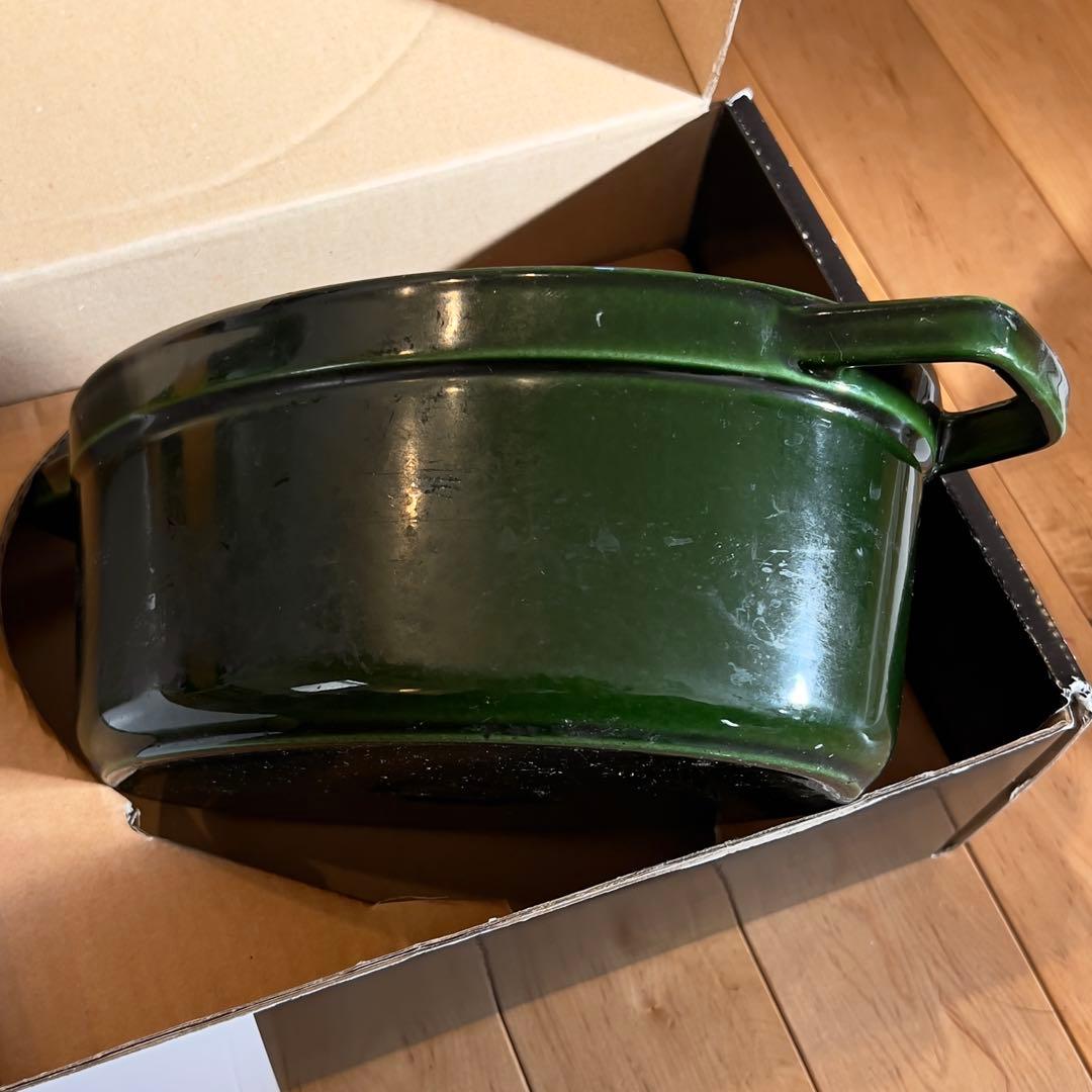 STAUB ストウブ ココット オーバル 23cm バジルグリーン