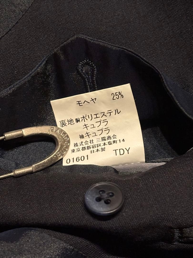city【極美品/名作】バーバリーロンドン 金ボタン ブレザー モヘヤ混