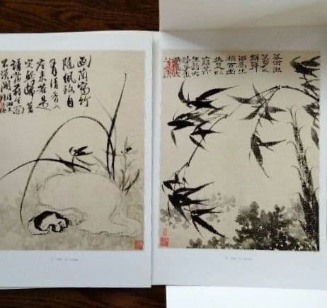 【中国水墨画壇巨匠石濤画集(冊頁)】中国絵画史の最高峰 飾り物、額装も出来ます