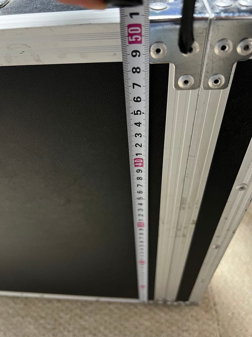 中古　ラックケース 2U ブラック　シルバー
