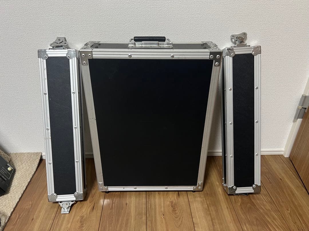 中古　ラックケース 2U ブラック　シルバー