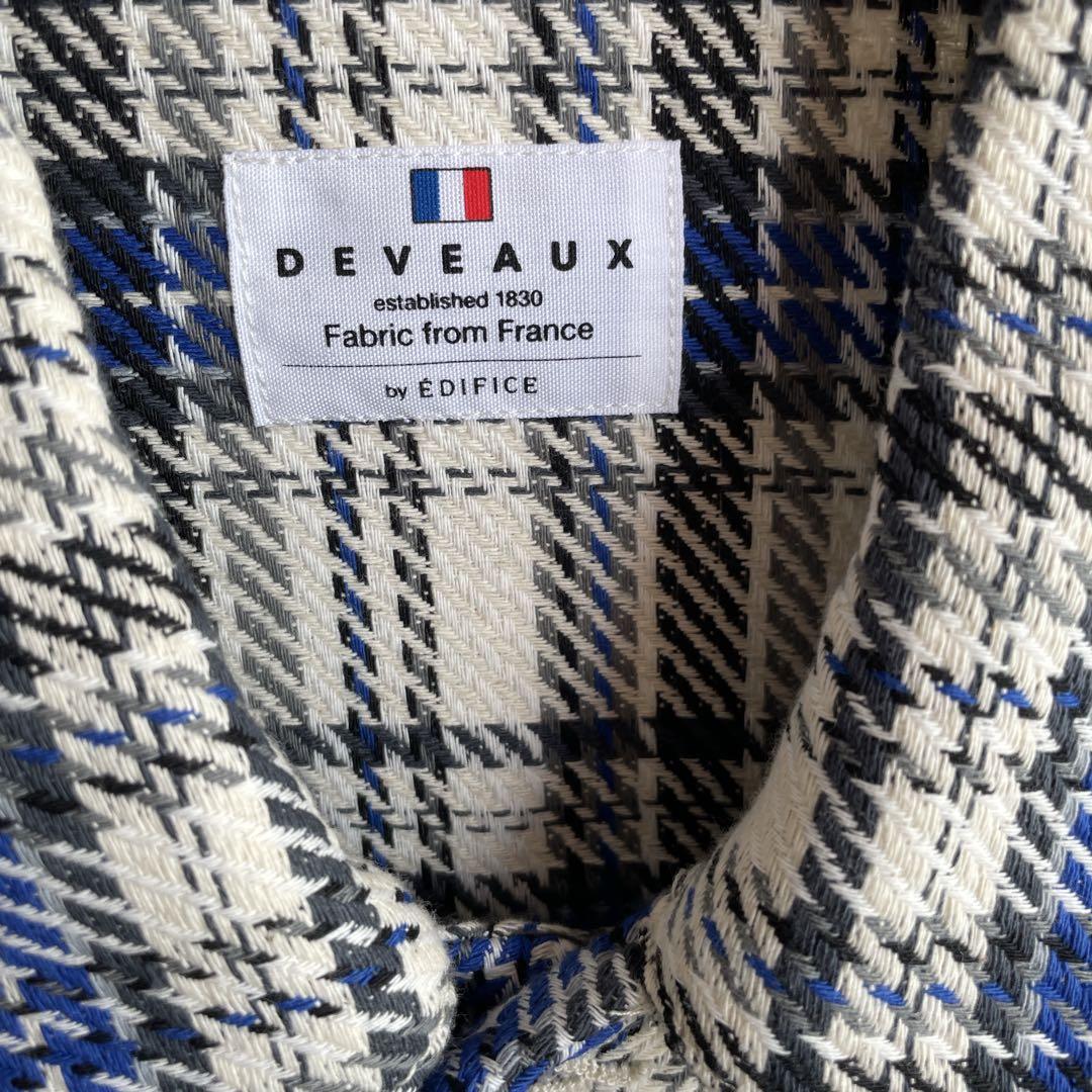 美品　エディフィス　DEVEAUX バスケットチェック　トラッカージャケット