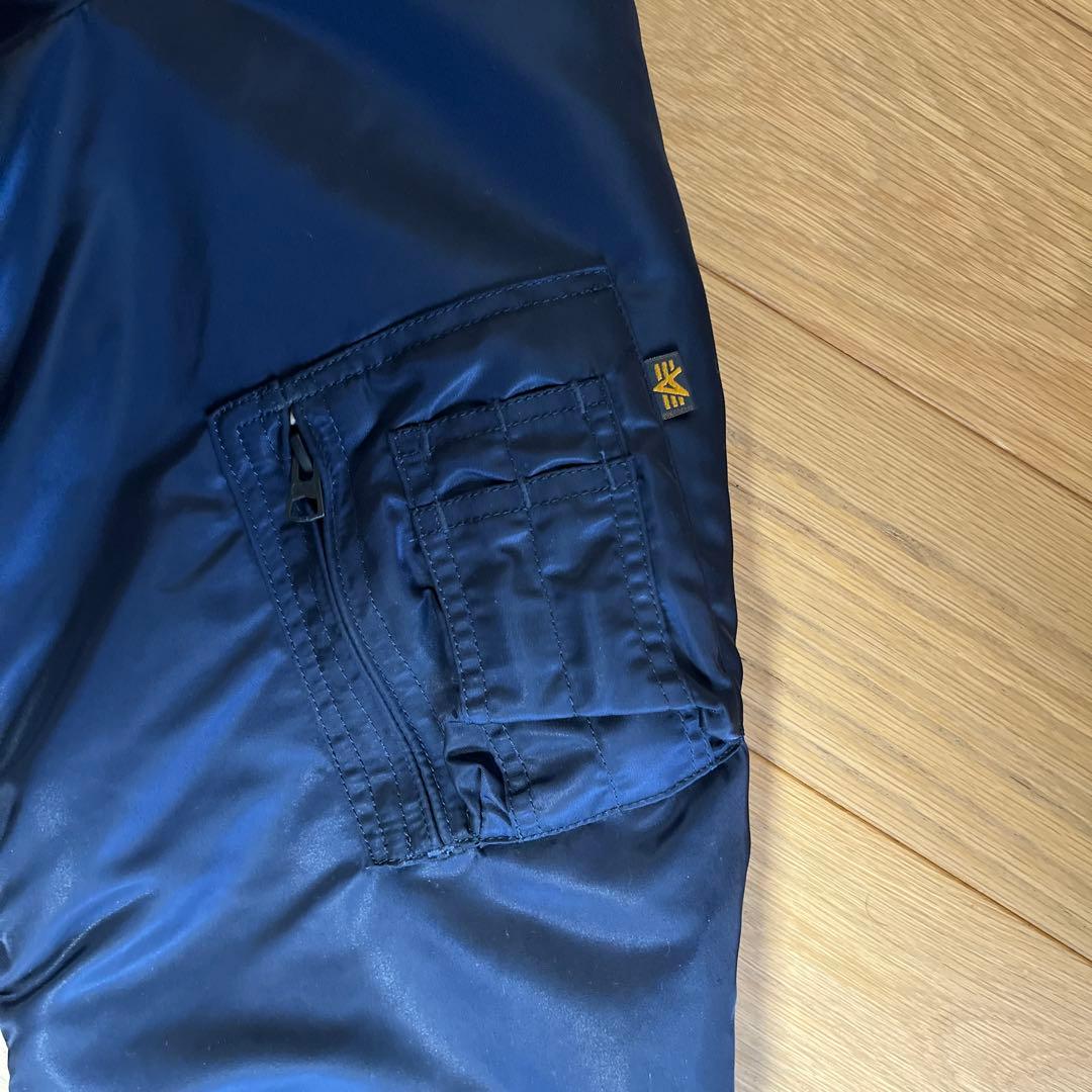 ALPHA INDUSTRIES MA-1 フライトジャケット サイズLネイビー