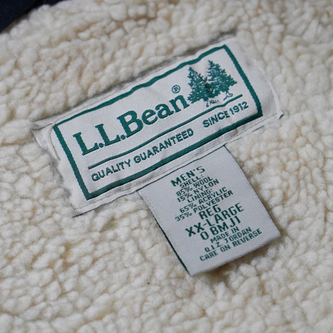L.L.Bean オンブレ ウールベスト 裏ボア 古着
