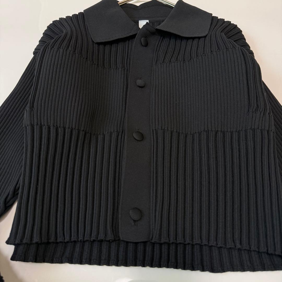 CFCL FLUTED ORNAMENT CROPPED SHIRTカーディガン