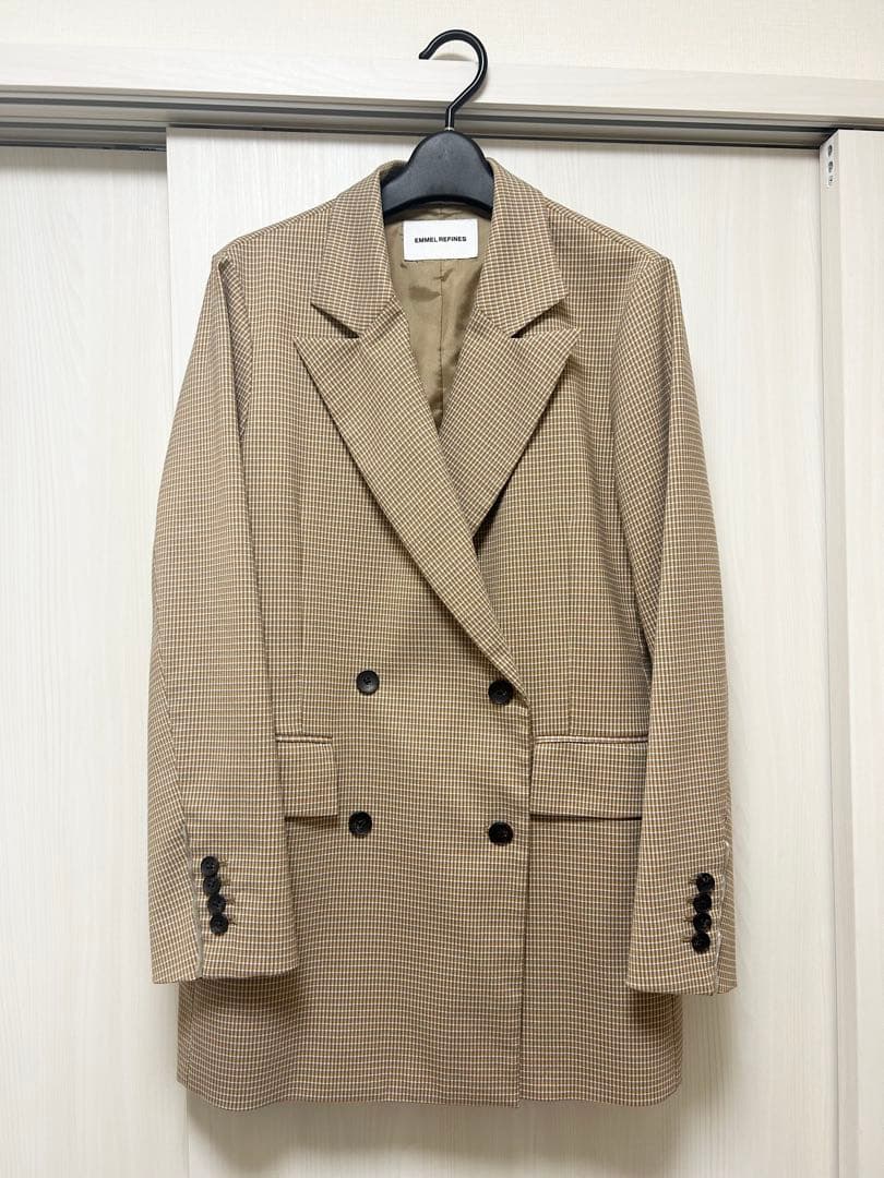 ym 【セット価格700円OFF】　チェックジャケット　デニムパンツ