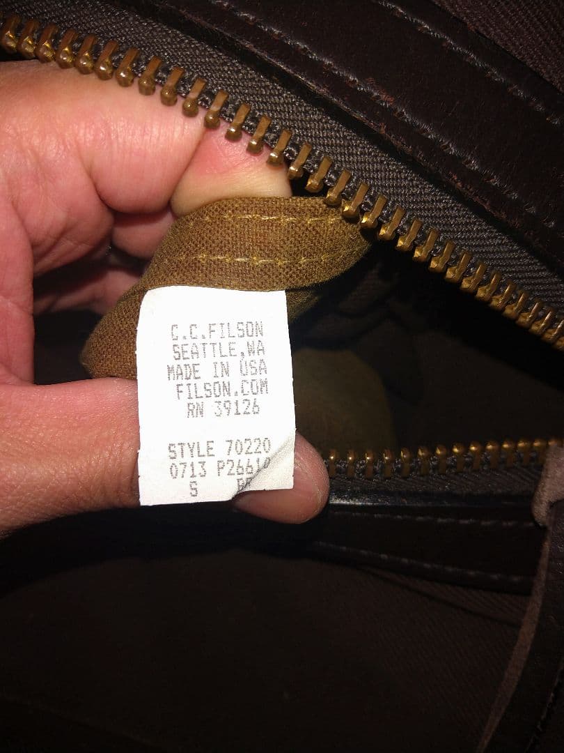 フィルソン　スモールボストン　ブラウン　FILSON SMALL DUFFEL