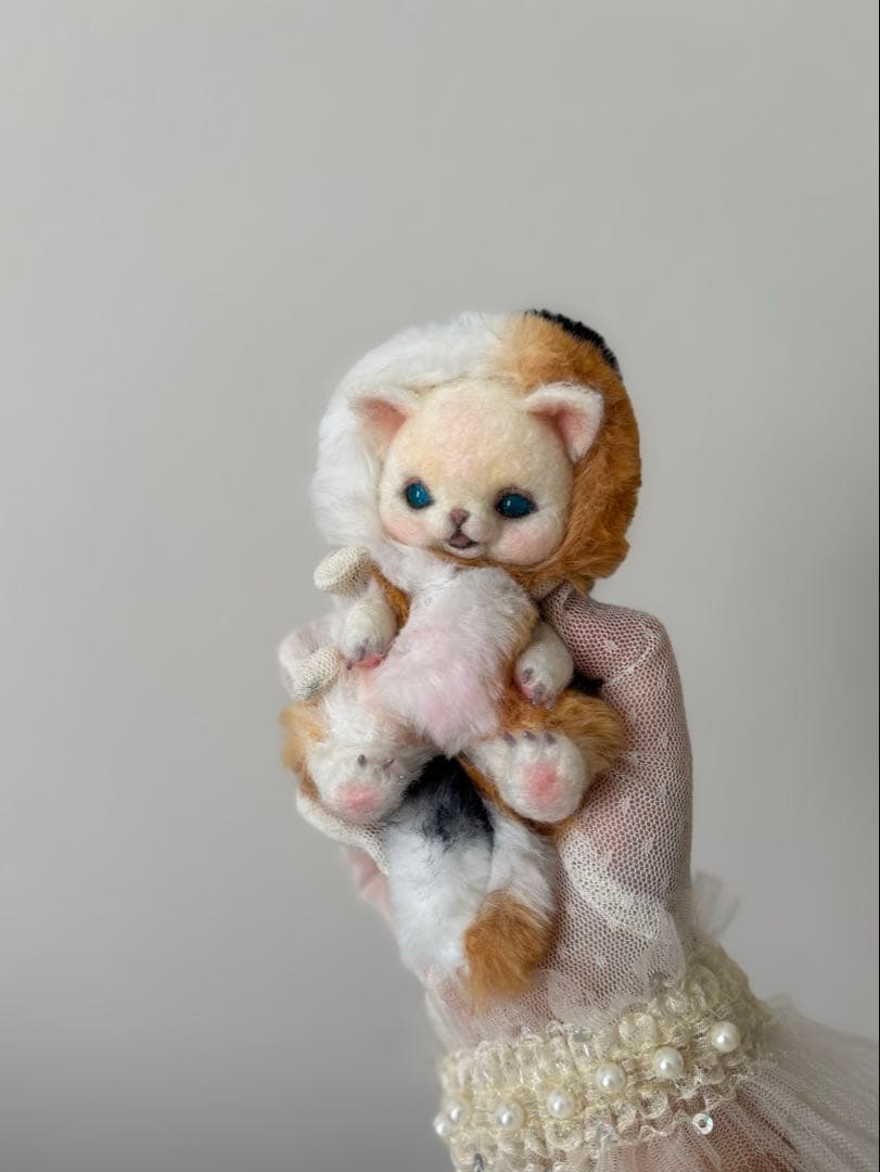 アートドール　No.54 三毛猫幻獣　羊毛フェルト