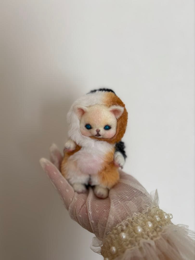 アートドール　No.54 三毛猫幻獣　羊毛フェルト