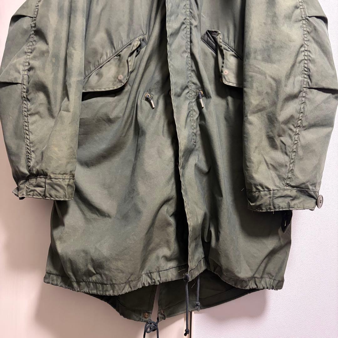 アメリカ軍実物m-65フィッシュテールパーカーモッズコートフルセット　後染め