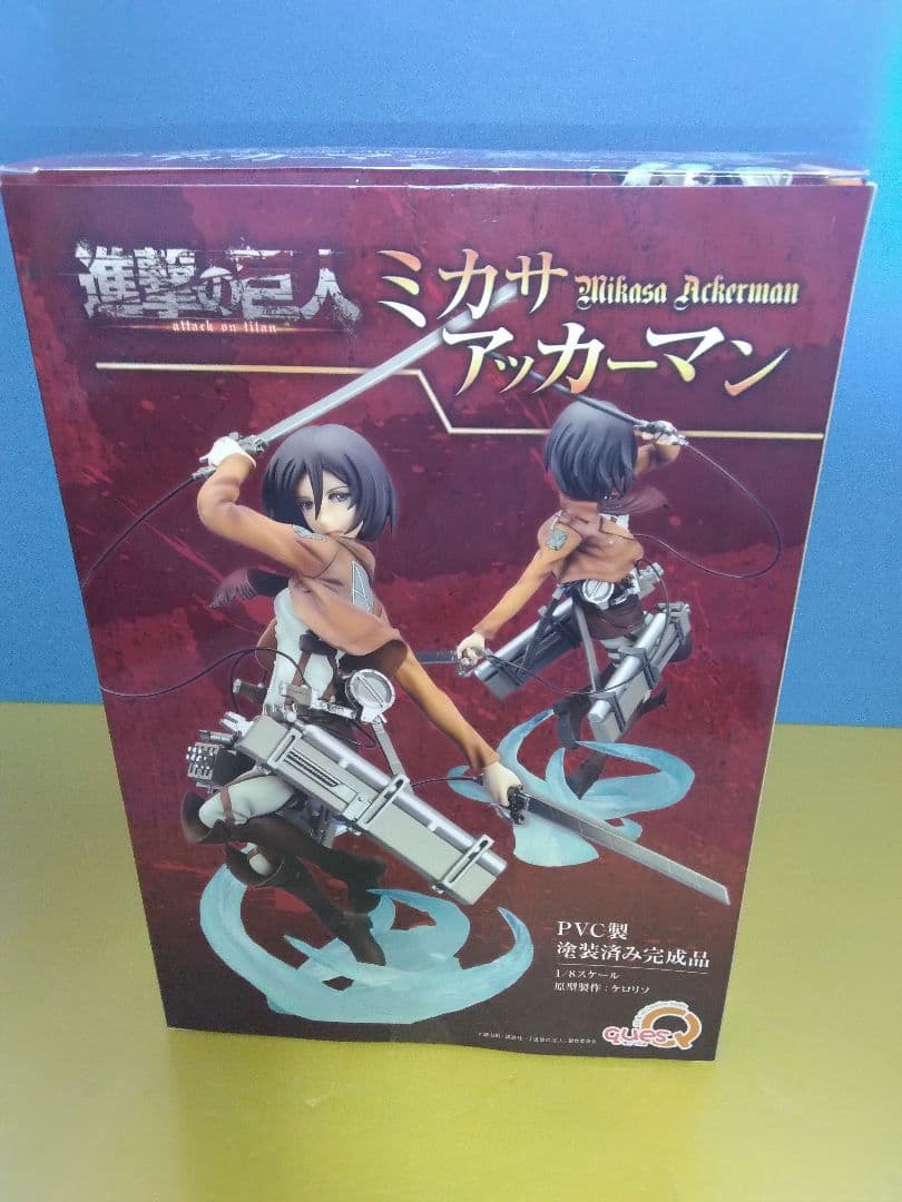 ミカサ・アッカーマン キューズQ【難有り】　進撃の巨人　フィギュア