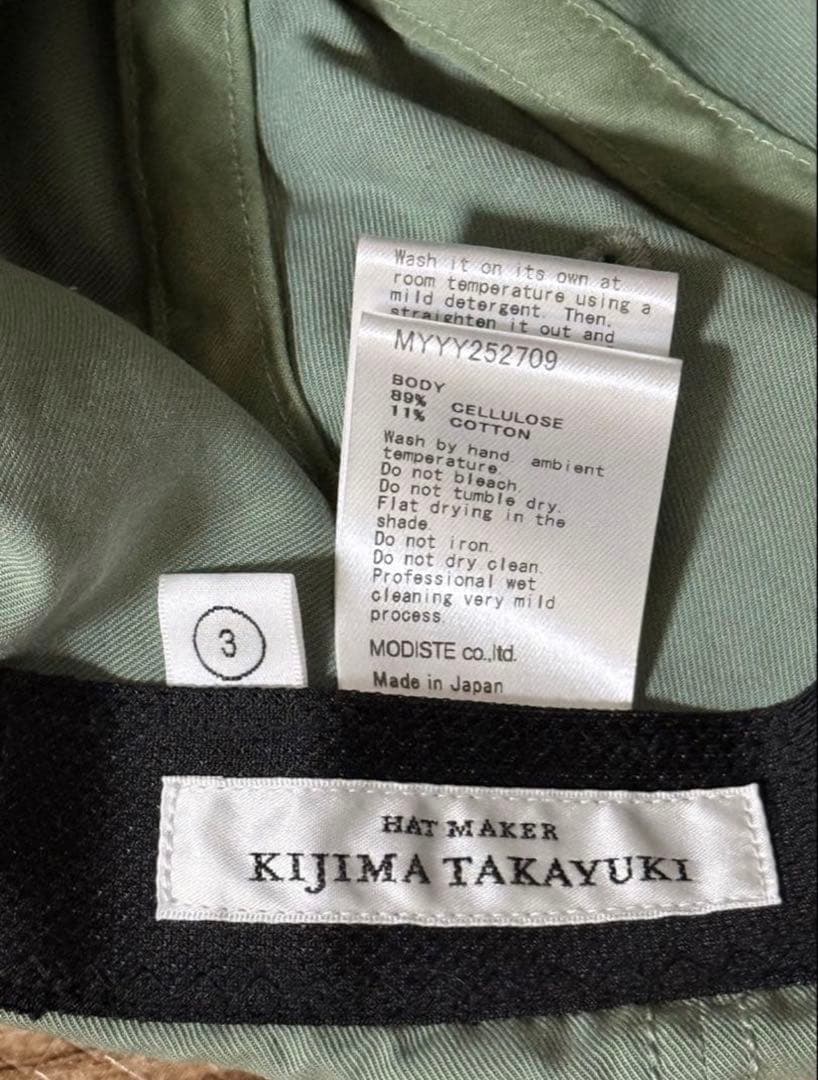 KIJIMA TAKAYUKI 6パネル キャップ