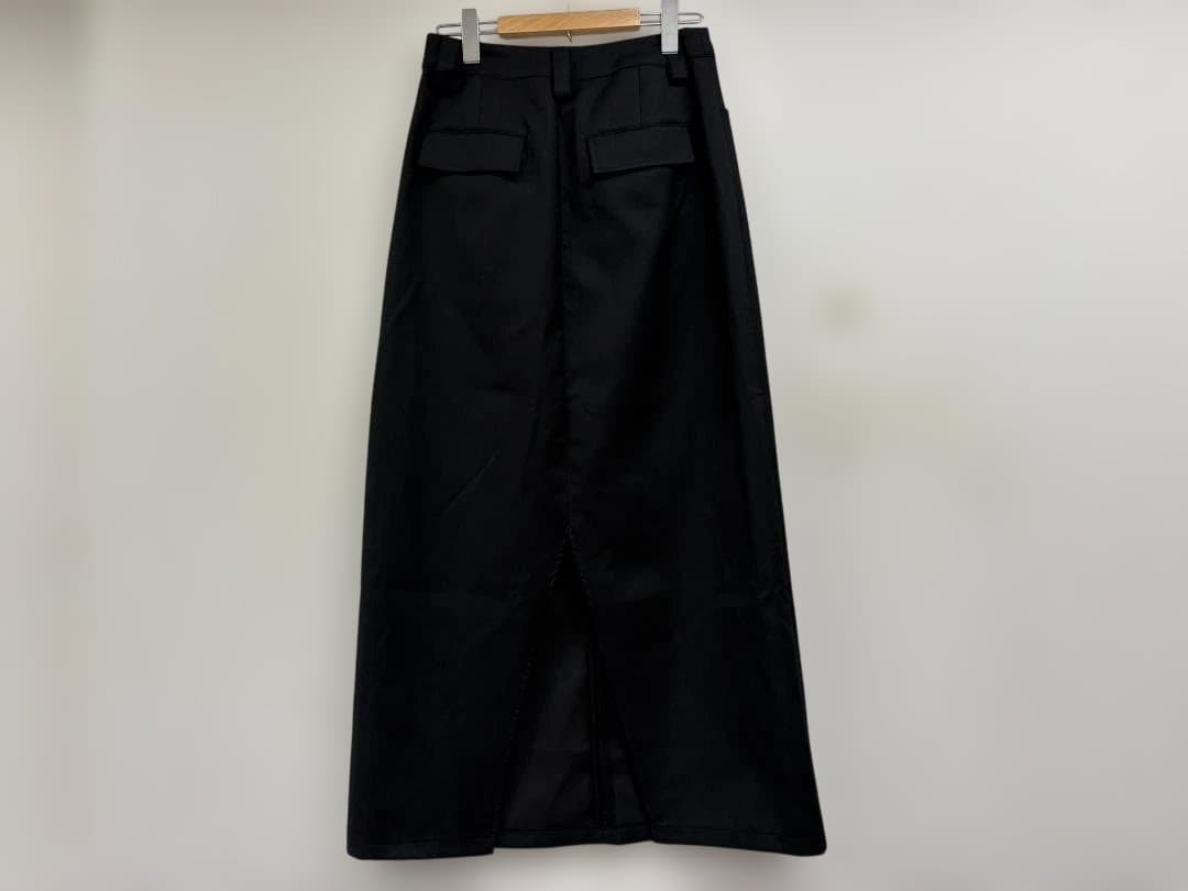オクスンok.soon maxi skirtマキシスカート黒ブラックA2650