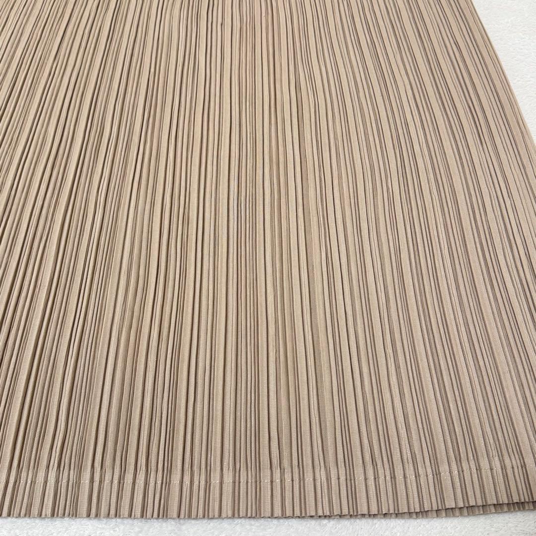極美品✨PLEATS PLEASE Xサイズ プリーツ　ベージュ　ロングスカート