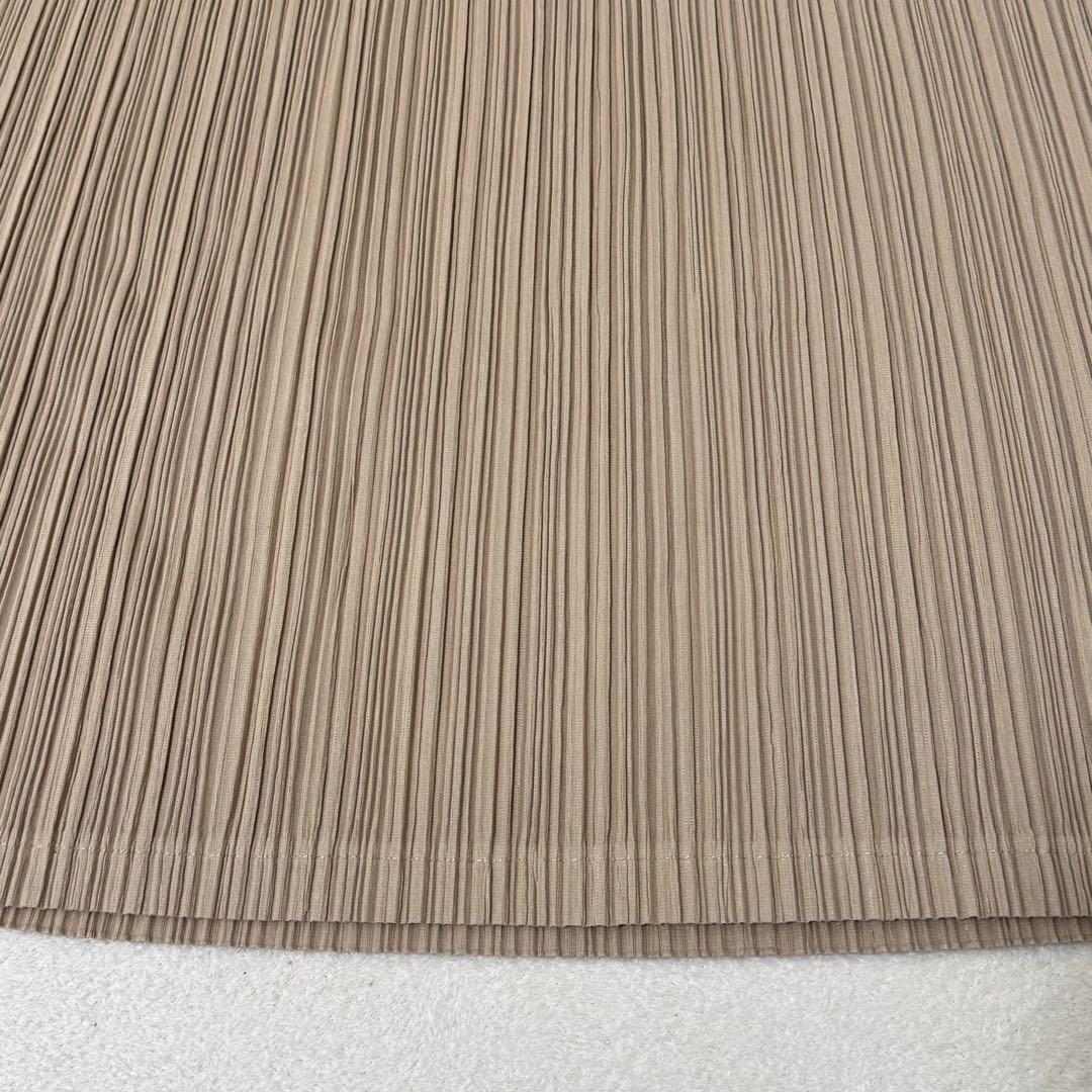 極美品✨PLEATS PLEASE Xサイズ プリーツ　ベージュ　ロングスカート