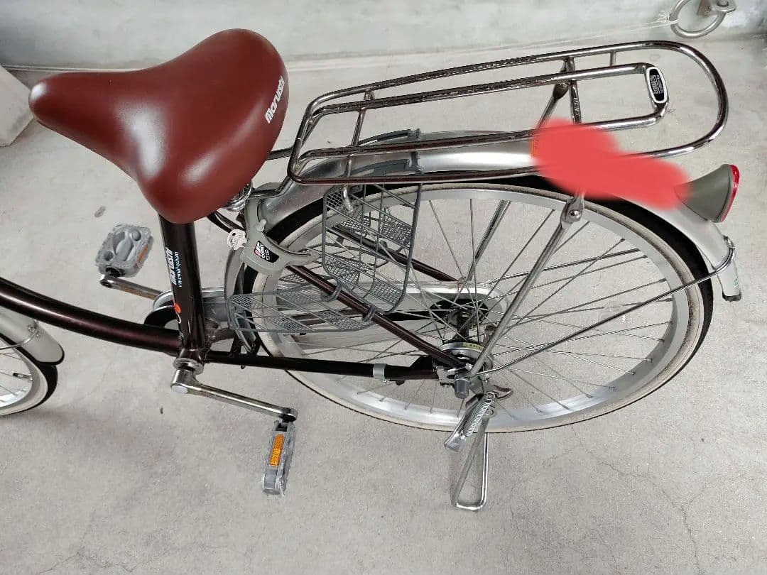 【値下げ・引取価格】マルイシ　自転車　シティサイクル 24インチ ブラウン