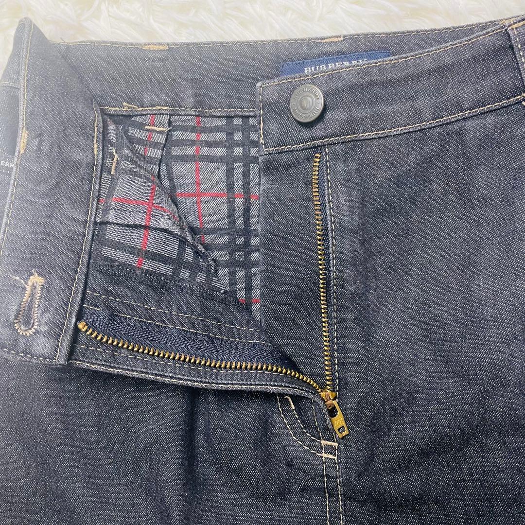 BURBERRY LONDON デニム ロングスカート 38 ノバチェック