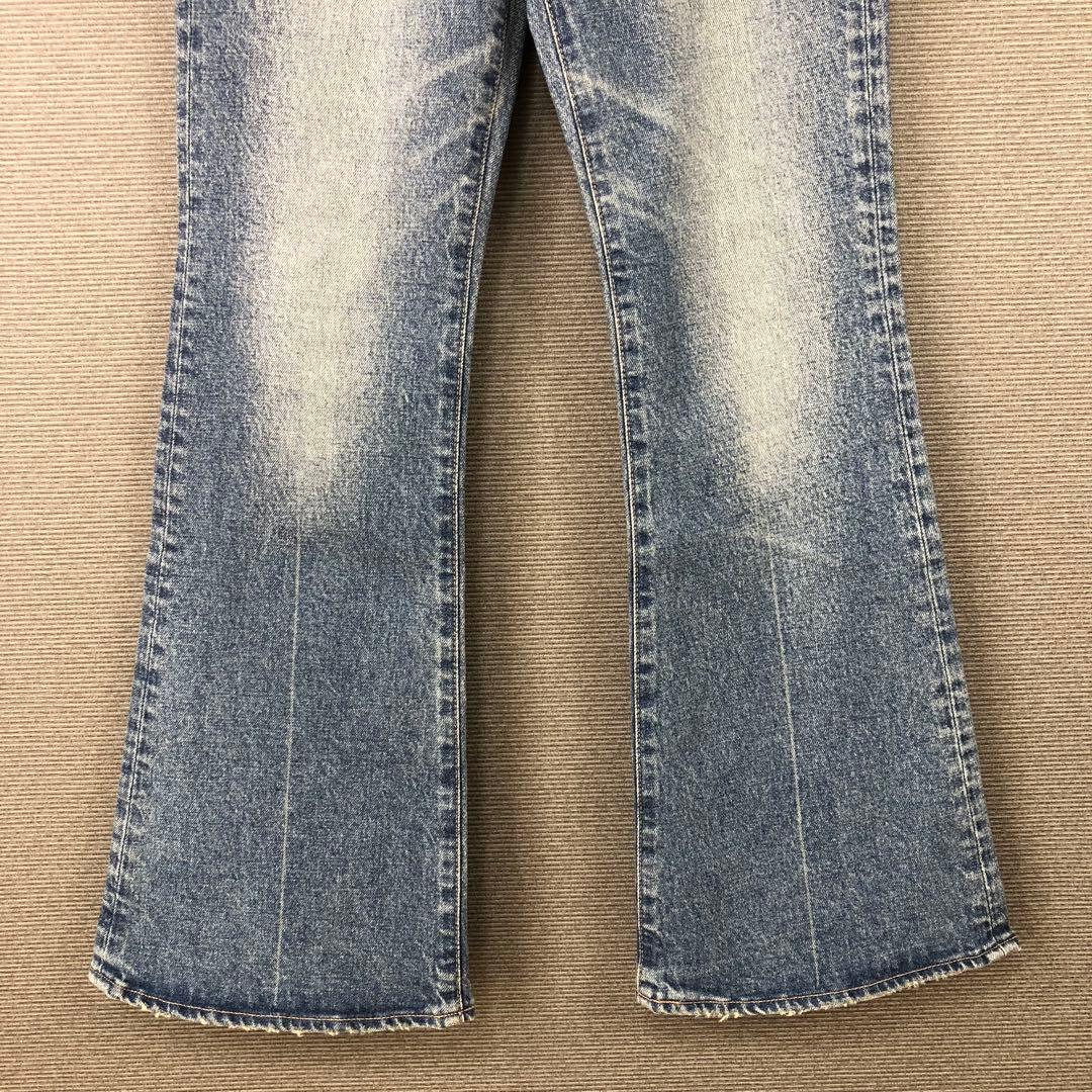 未使用品 MOUSSY MVS FLARE 24 BLU ブルー