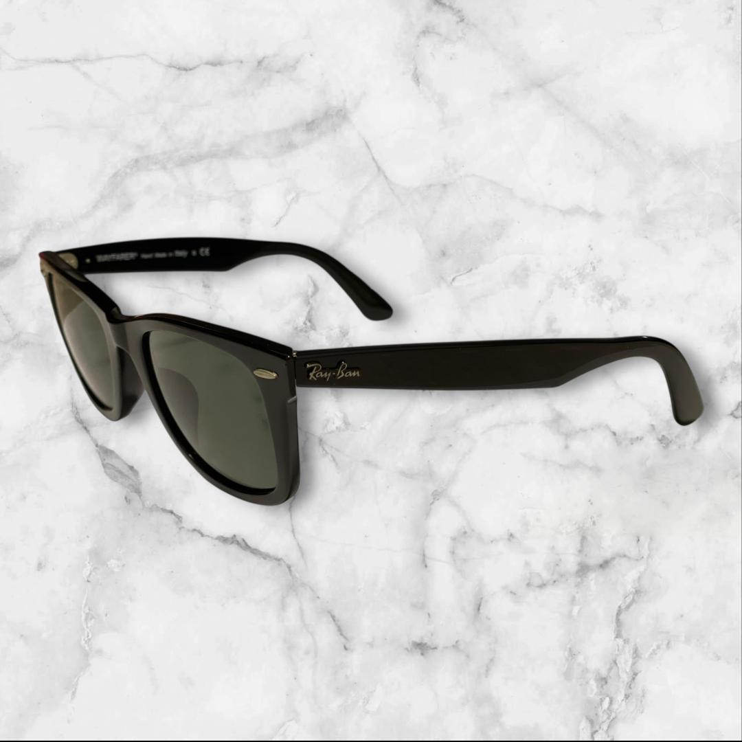 Ray-Ban WAYFARER 黒 グリーンレンズ 伊製