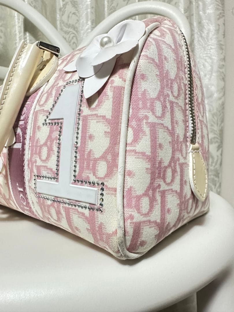 Dior ディオール トロッター フラワーボストン バッグ