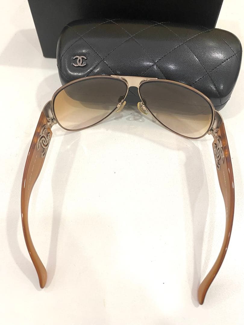 CHANEL シャネル サングラス 4153 ブラウン系 ケース付き