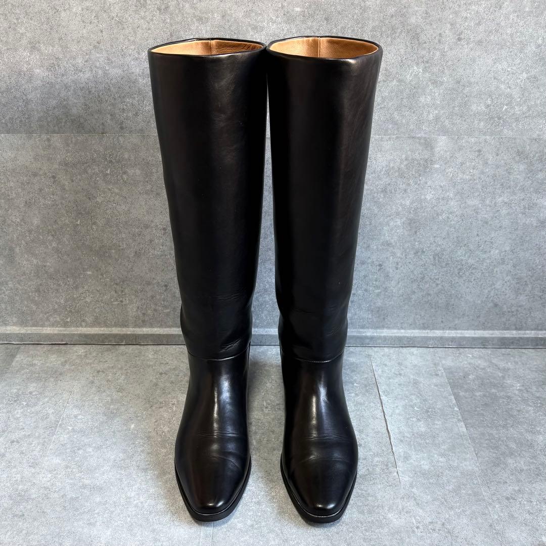 【超美品】LE TALON ルタロン ワイドシャフト ロングブーツ 23.5cm