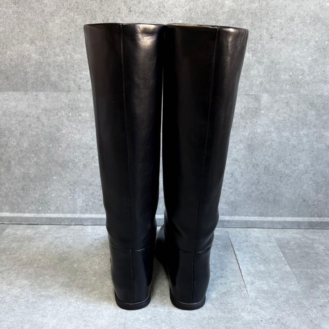 【超美品】LE TALON ルタロン ワイドシャフト ロングブーツ 23.5cm
