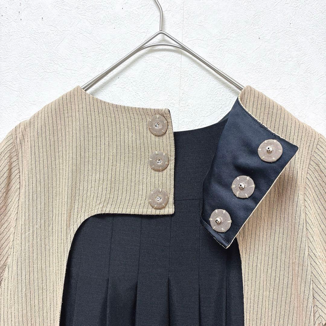 美品✨ADORE アドーア エンブロイダリー ストライプ ワンピース