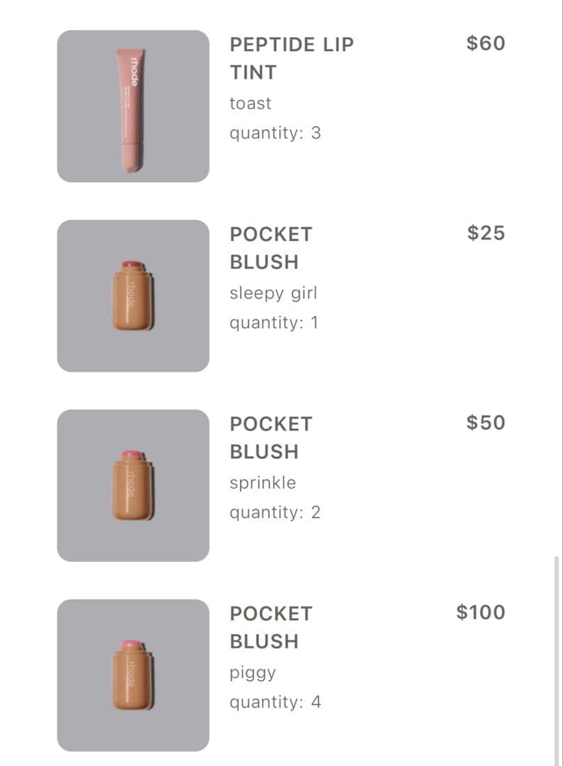 rhode pocket blush/piggy 購入証明あり
