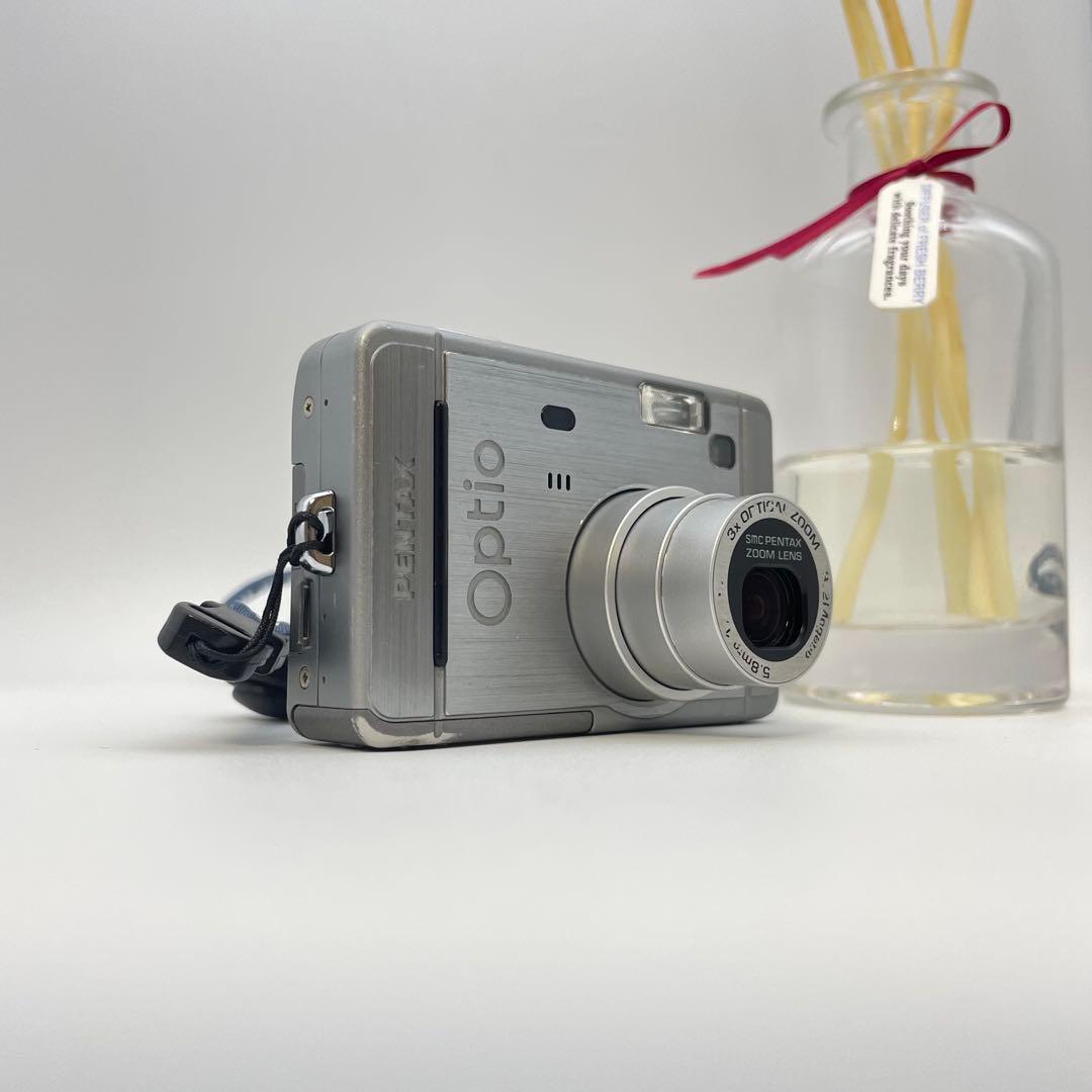 スマホ転送OK✨PENTAX Optio S30✨動作確認済 単三電池 可愛い♪