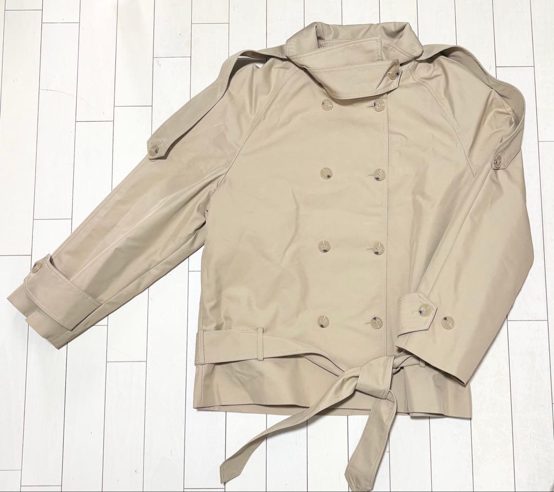 ショート丈ハイネックトレンチコートZW COLLECTION L