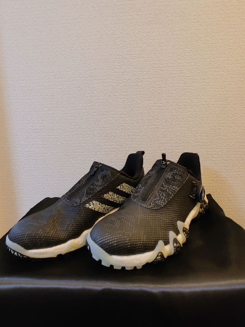 adidas　ゴルフ　24.0センチ ゴルフシューズ スパイク　ブラック