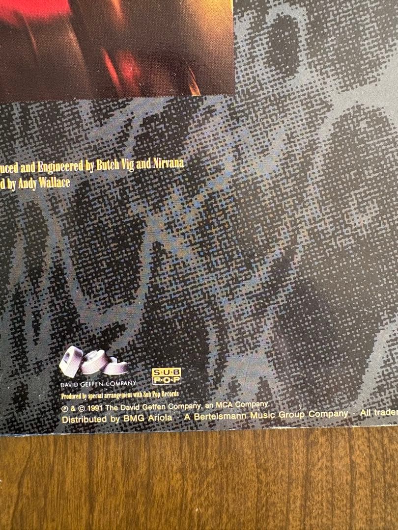 NIRVANA NEVERMIND レコード　1991年製　ホーランド製