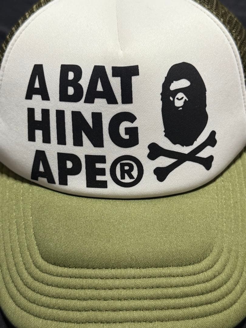 美品☆A BATHING APE パイレーツストア限定 メッシュキャップ