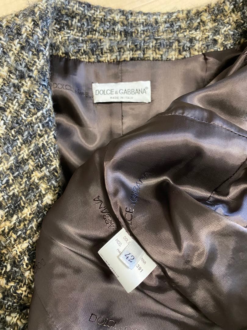 DOLCE & GABBANA テーラードジャケット 42