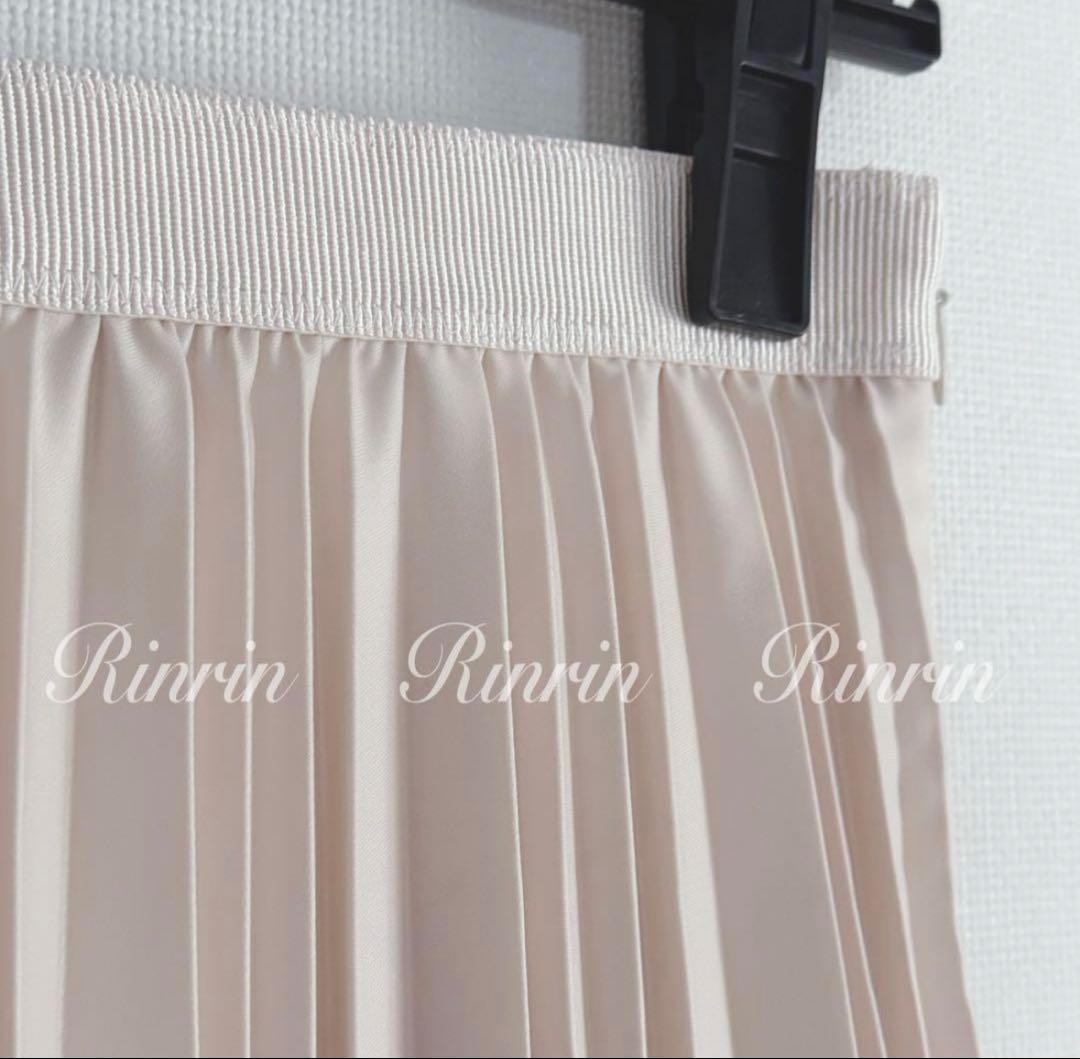 【美品】ANAYI レザーライクプリーツ スカート 36