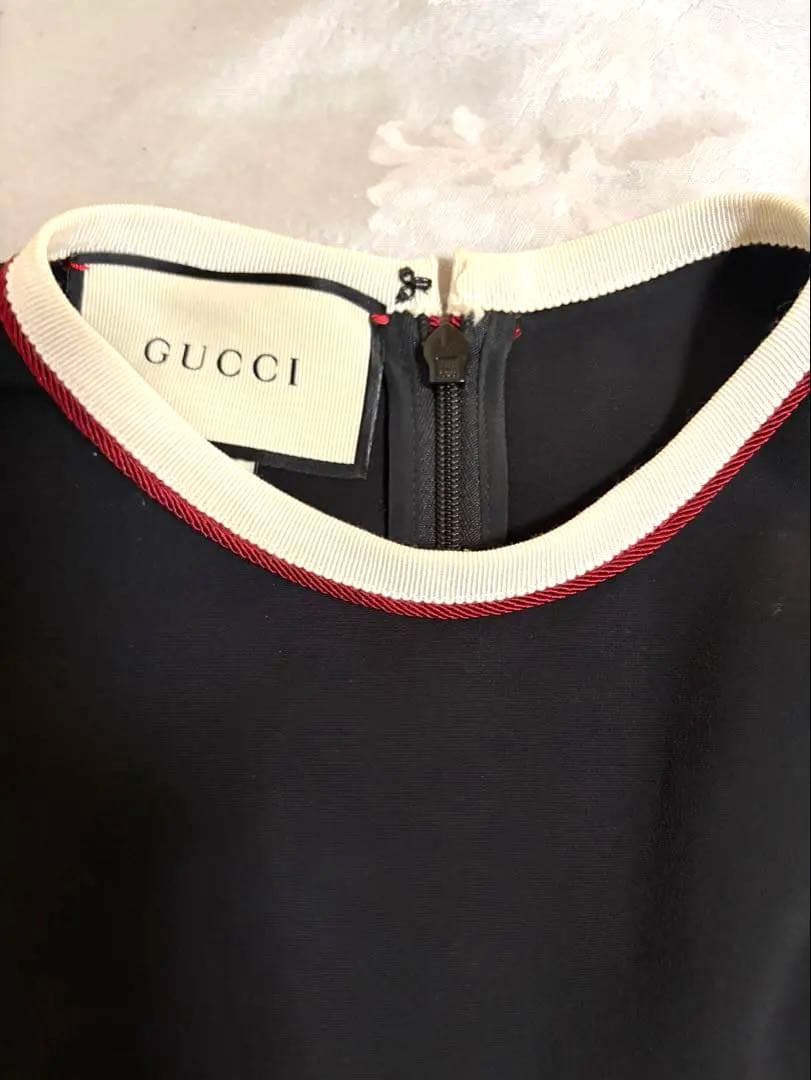 【美品】GUCCI グッチ セットアップ ジャケット44＆ノースリーブワンピース