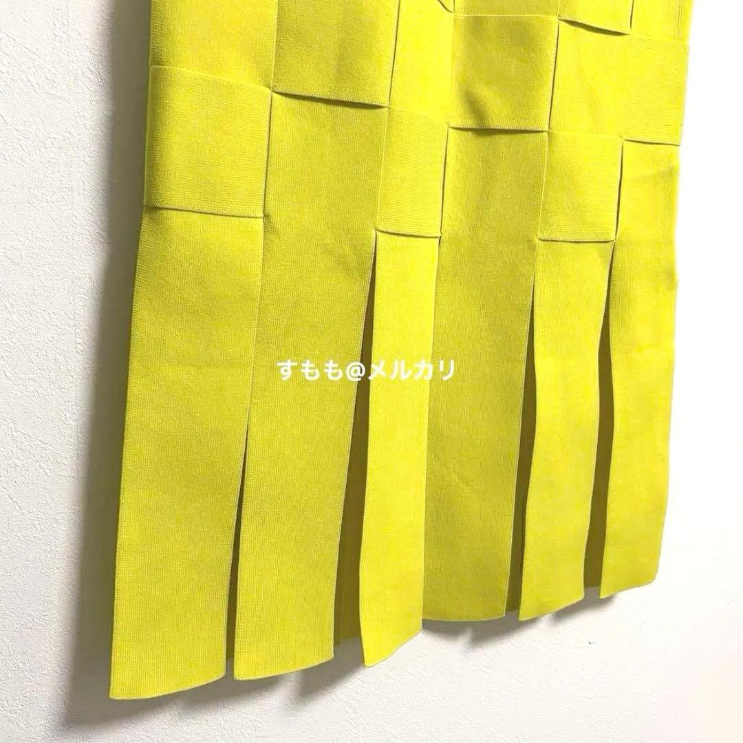 タグ付✍️22AW完売 ハンドバスケットフリンジスカート ボッテガ 希少 黄色