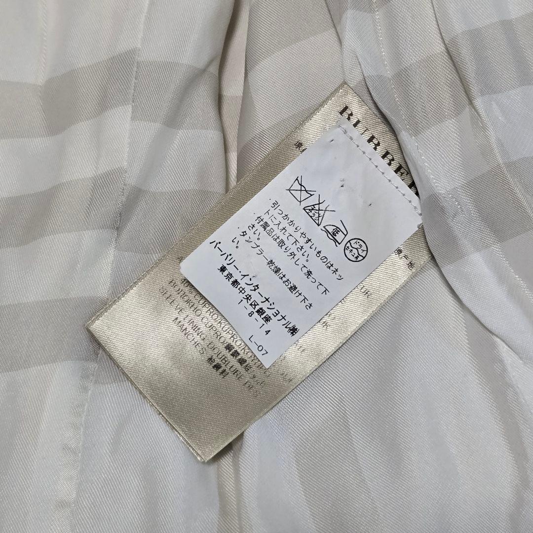 希少 美品 BURBERRY バーバリーロンドン トレンチコート ホワイト