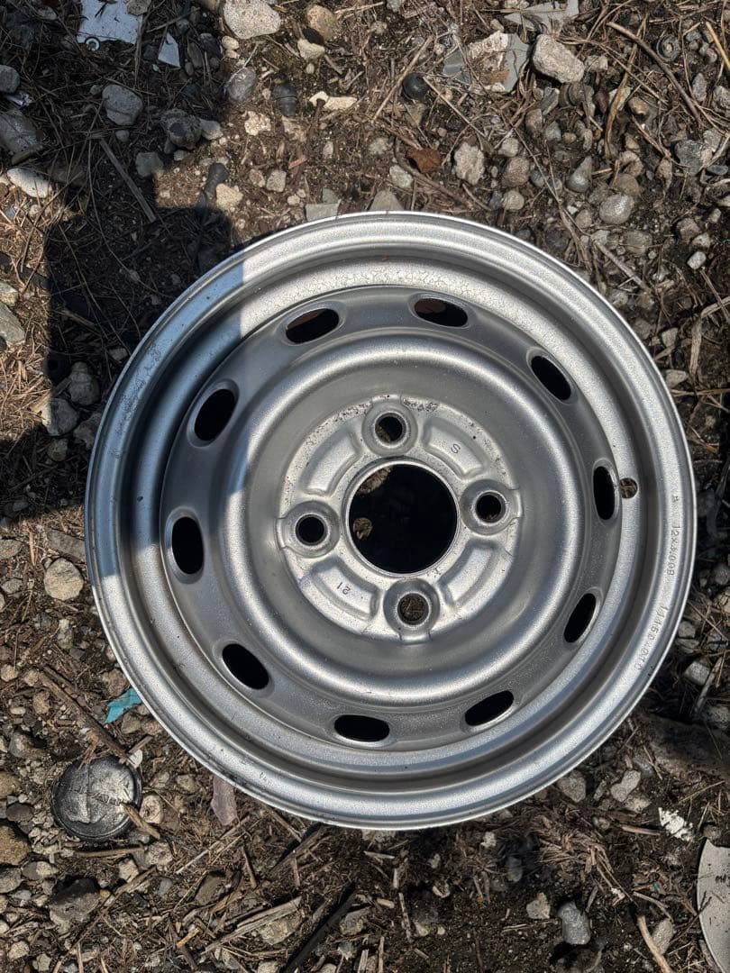 スバル純正　サンバー　鉄ホイール12✖️4.00　４枚セット再塗装してます