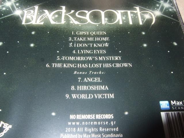 BLACKSMITH,新品未開封,ボーナス・トラック3曲,北欧メタル