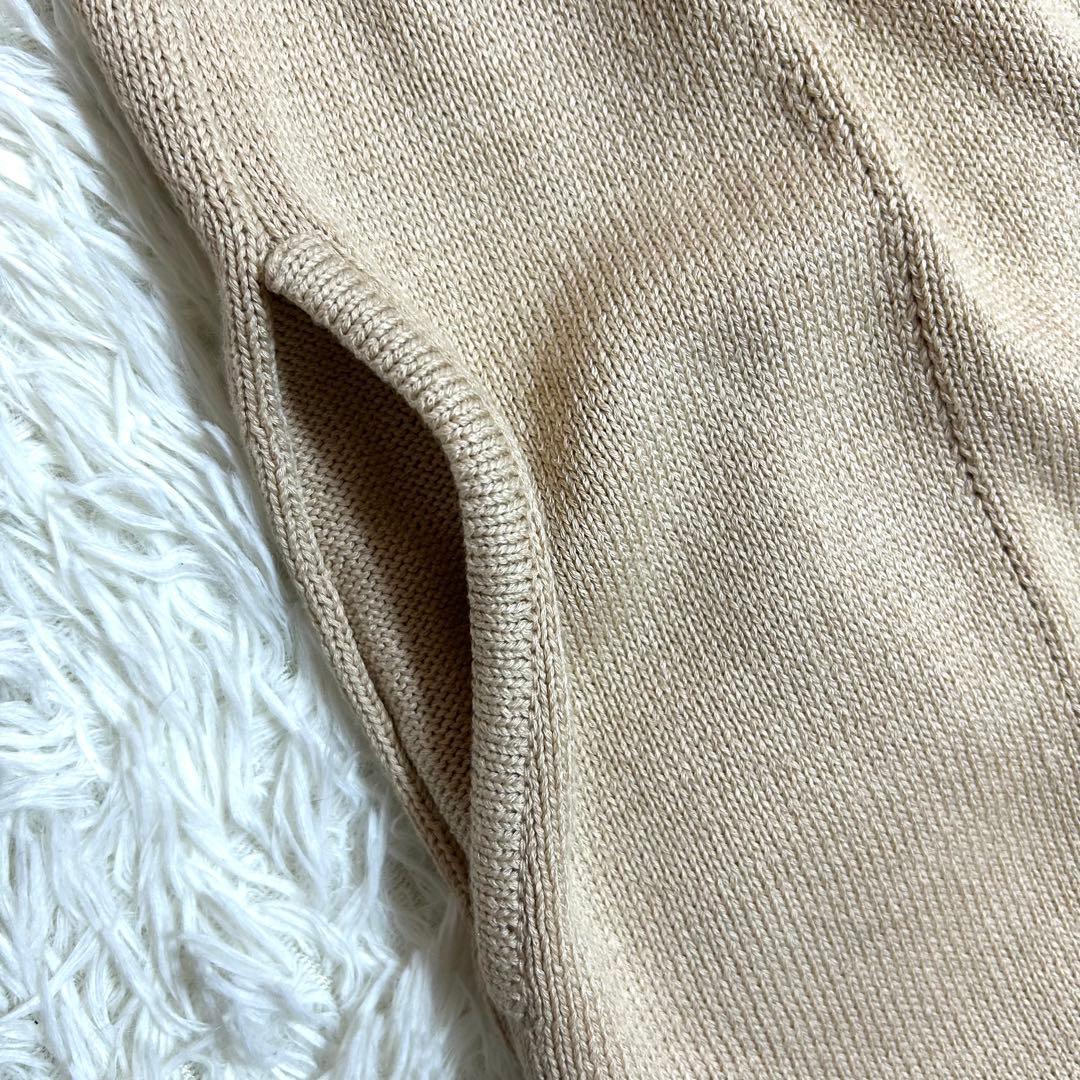 美品✨フォクシー 定価10.8万 春に◎シルクコットン ロングカーディガン