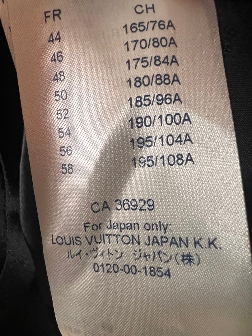 LOUIS VUITTON 20AWモノグラムチェック柄ブルゾン 52
