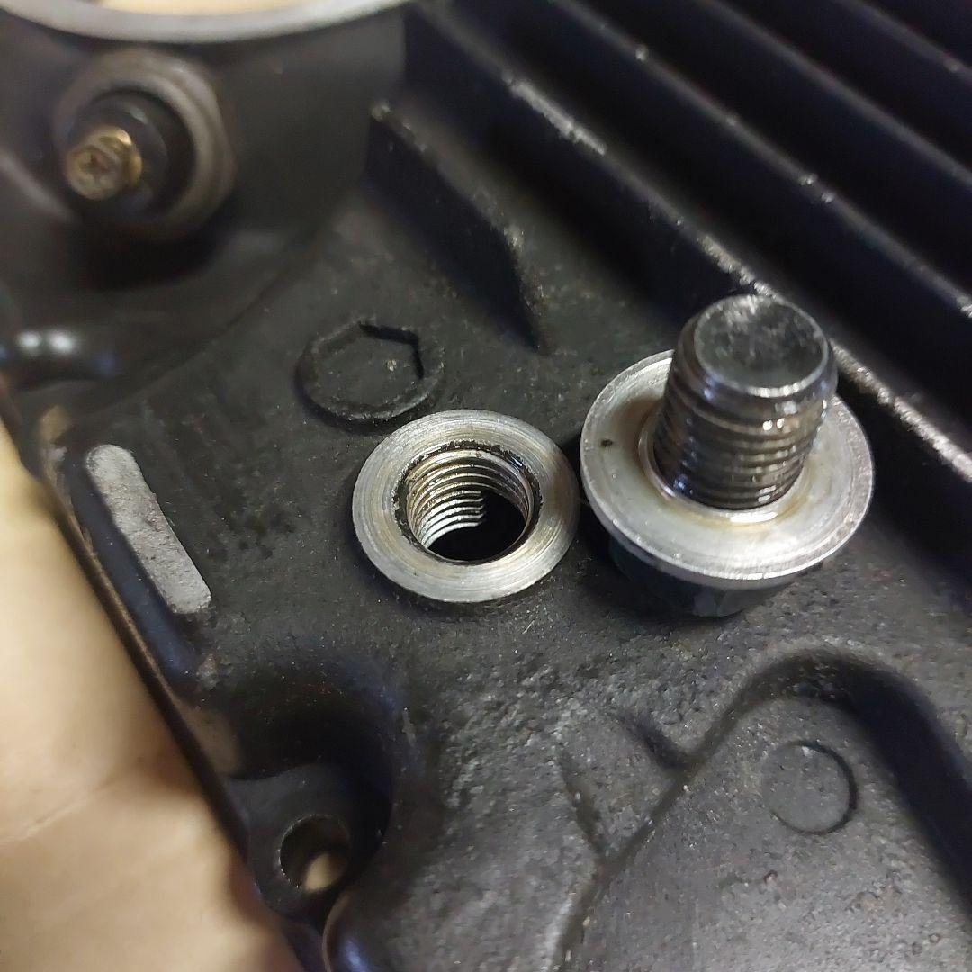 ゼファー400/550オイルパン 純正ネジ付き
