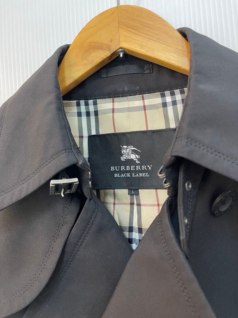 BURBERRY BLACK LABEL トレンチコート メンズ ブラック L