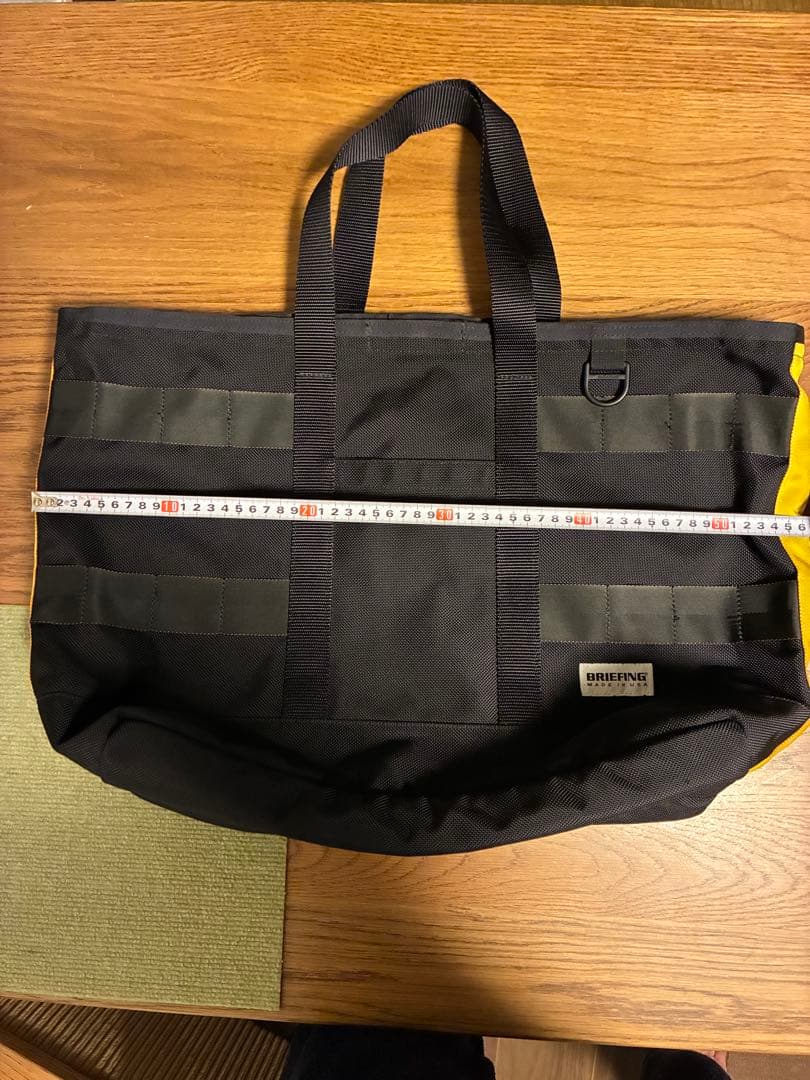 BRIEFING×BEAMS GOLF限定コラボ トートバッグ ブラックイエロー